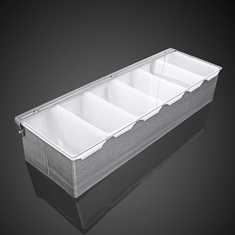 Commercial Kitchen Utensils - Edelstahl Würze Spender mit 4/6 Fächer