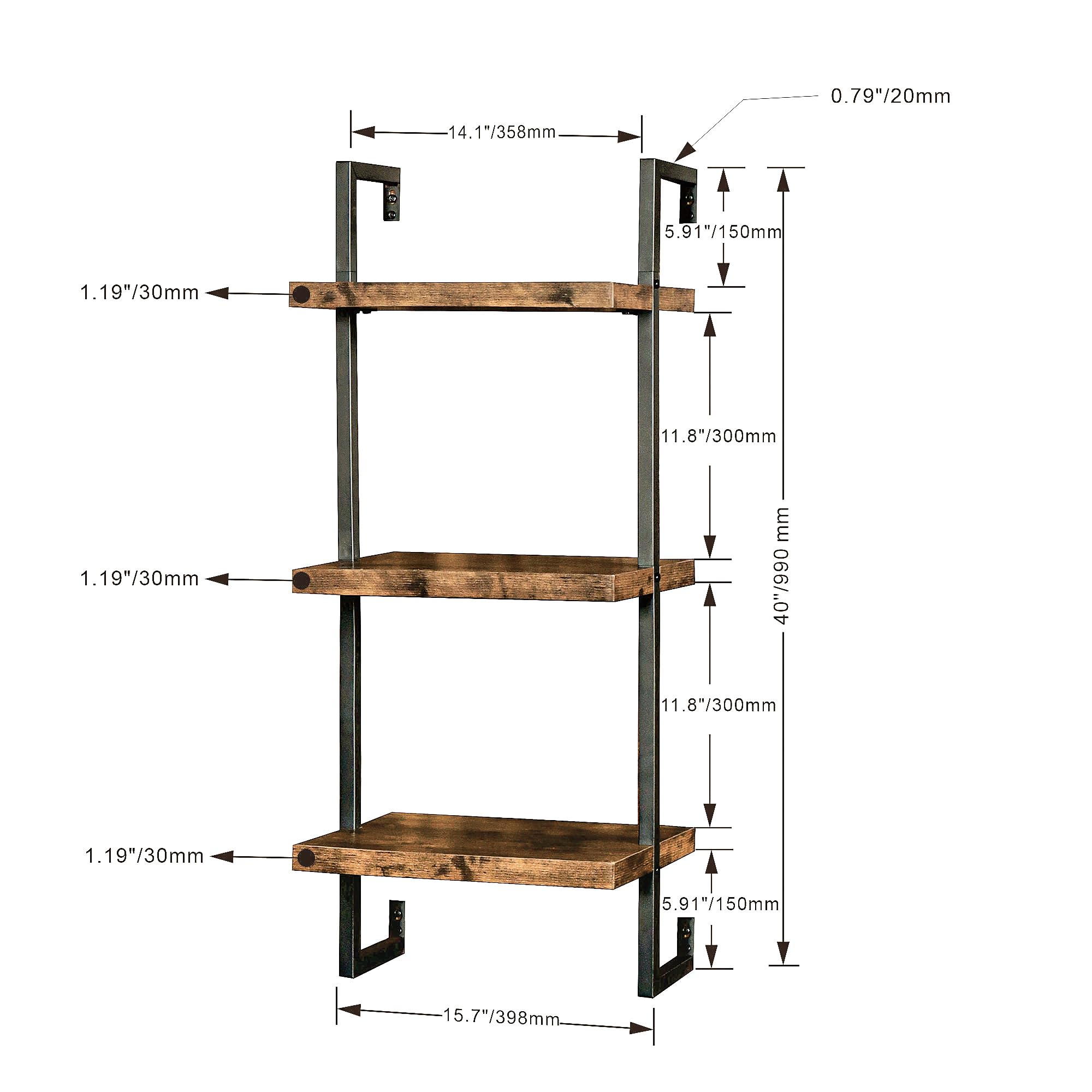 Wall Shelf Commercial Kitchen - Direkt vom Hersteller 2026 50lbs Kapazität