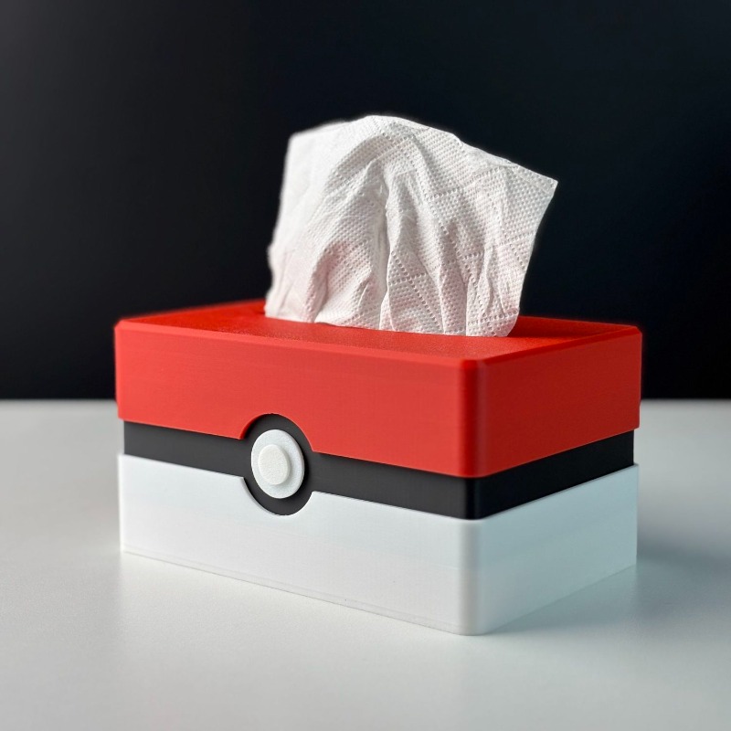 Commercial Kitchen Utensil Organizer - Cartoon Poke Ball Tissue Box Lagerung