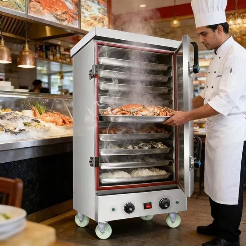 Commercial Kitchen Cooking - Gewerbliche Küchenausrüstung Gas-Dampfgarer Industrieller Reisdampfkocher Dampfgarautomat