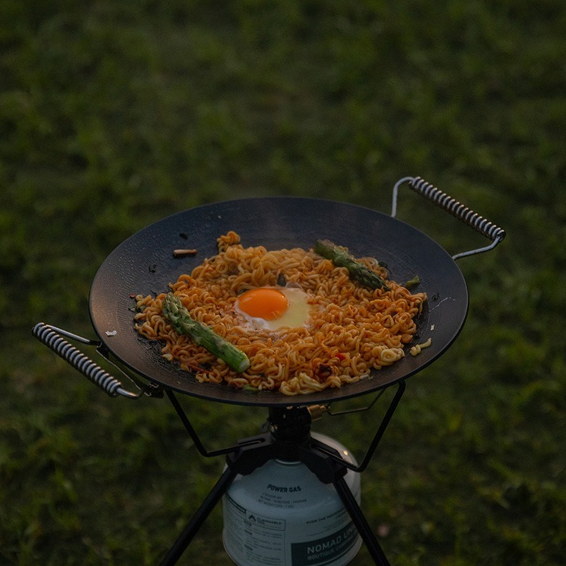 Commercial Kitchen Cooking - CAMPINGMOON GRW-45F Große 3-lagige Stahl-Grillplatte mit