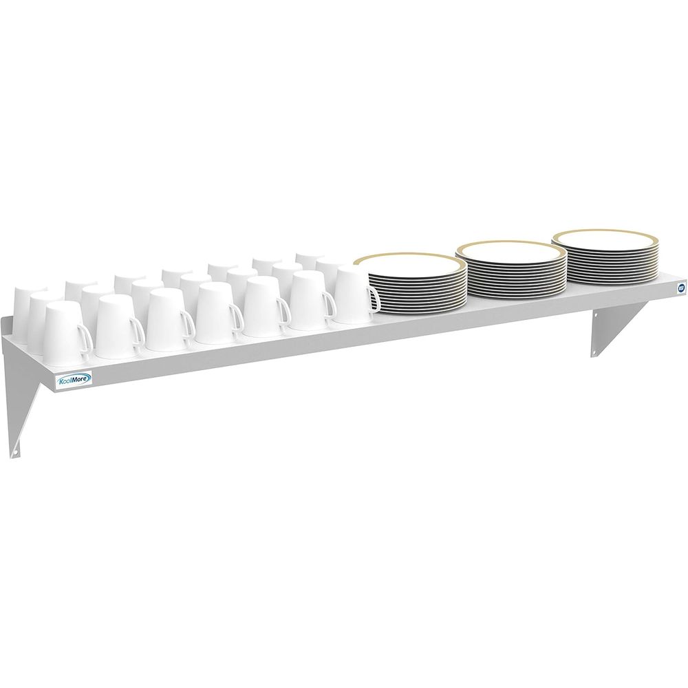 Wall Shelf Commercial Kitchen - Industrielle 12x60 Edelstahl-Wandhalterung für Gewerbeküchen und