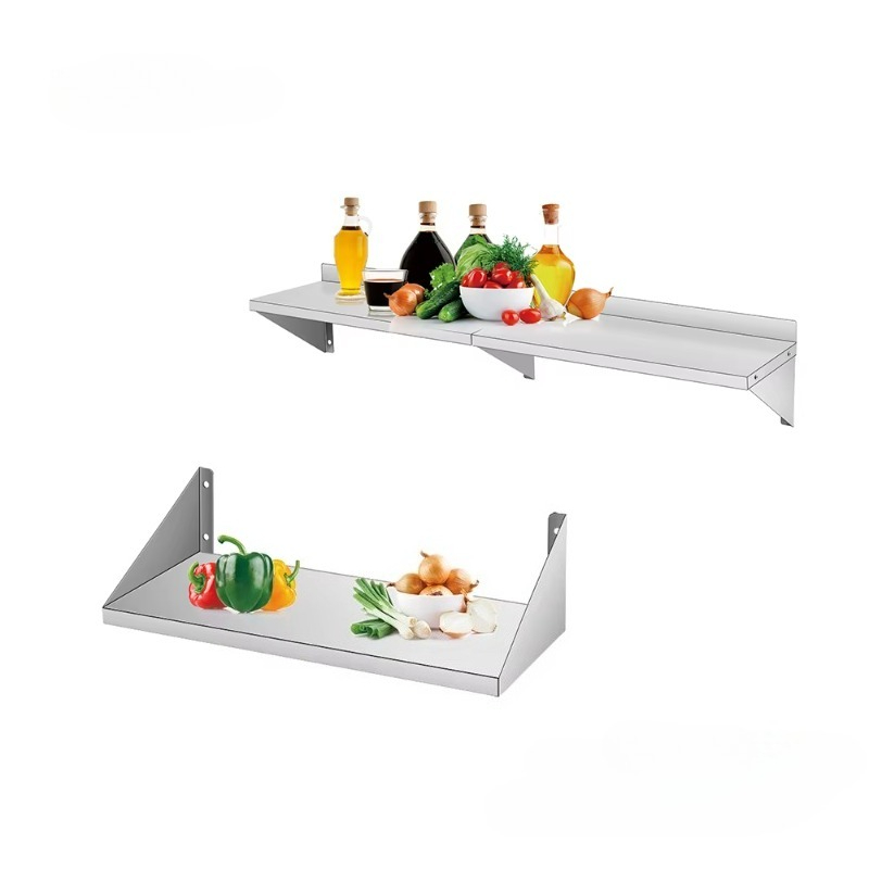 Wall Shelf Commercial Kitchen - Kommerzielles Wandmontiertes Topfregal NSF 201 Edelstahl