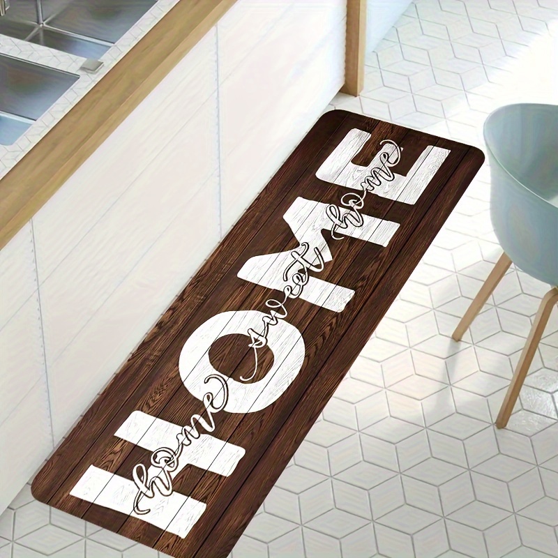 Commercial Kitchen Non Slip Flooring - Rustikaler Küchenläufer aus Holz mit der