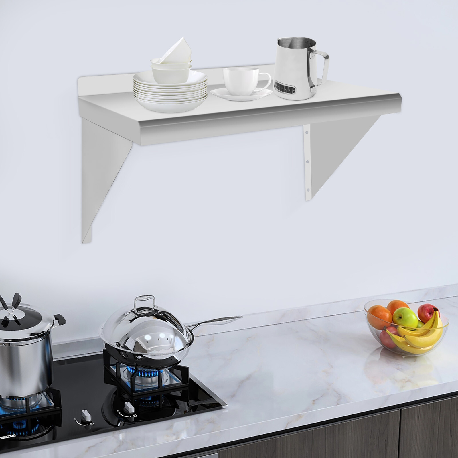 24*12 Zoll Gewerbliches Küchen – Wall Shelf Commercial Kitchen Bewertung und Preis