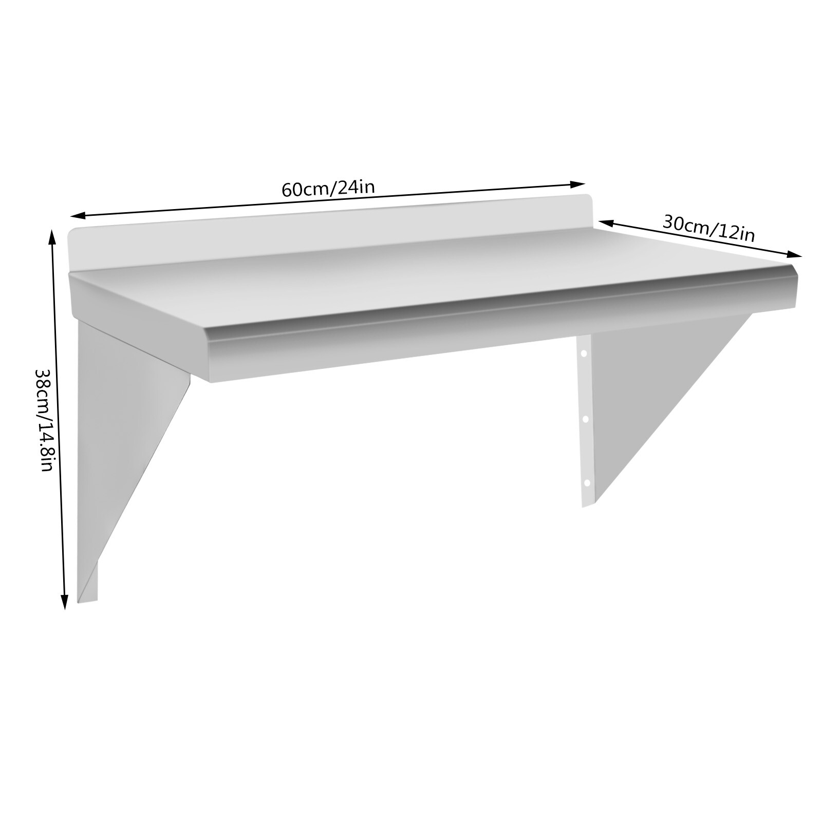 24*12 Zoll Gewerbliches Küchen – Wall Shelf Commercial Kitchen Bewertung und Preis