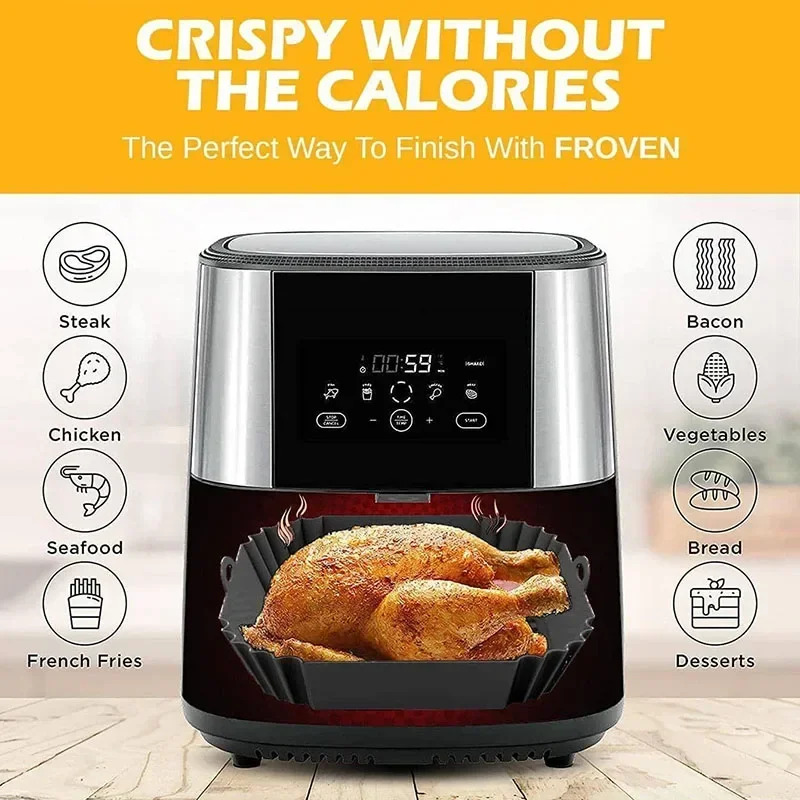 1 x Silikon-Luftfritteusenkorb – Commercial Kitchen Cooking Bewertung und Preis