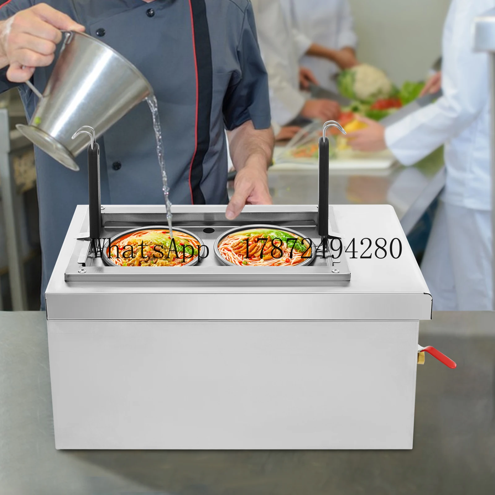 Gewerblicher 2-Pfannen-Elektro – Commercial Kitchen Boiler Bewertung und Preis