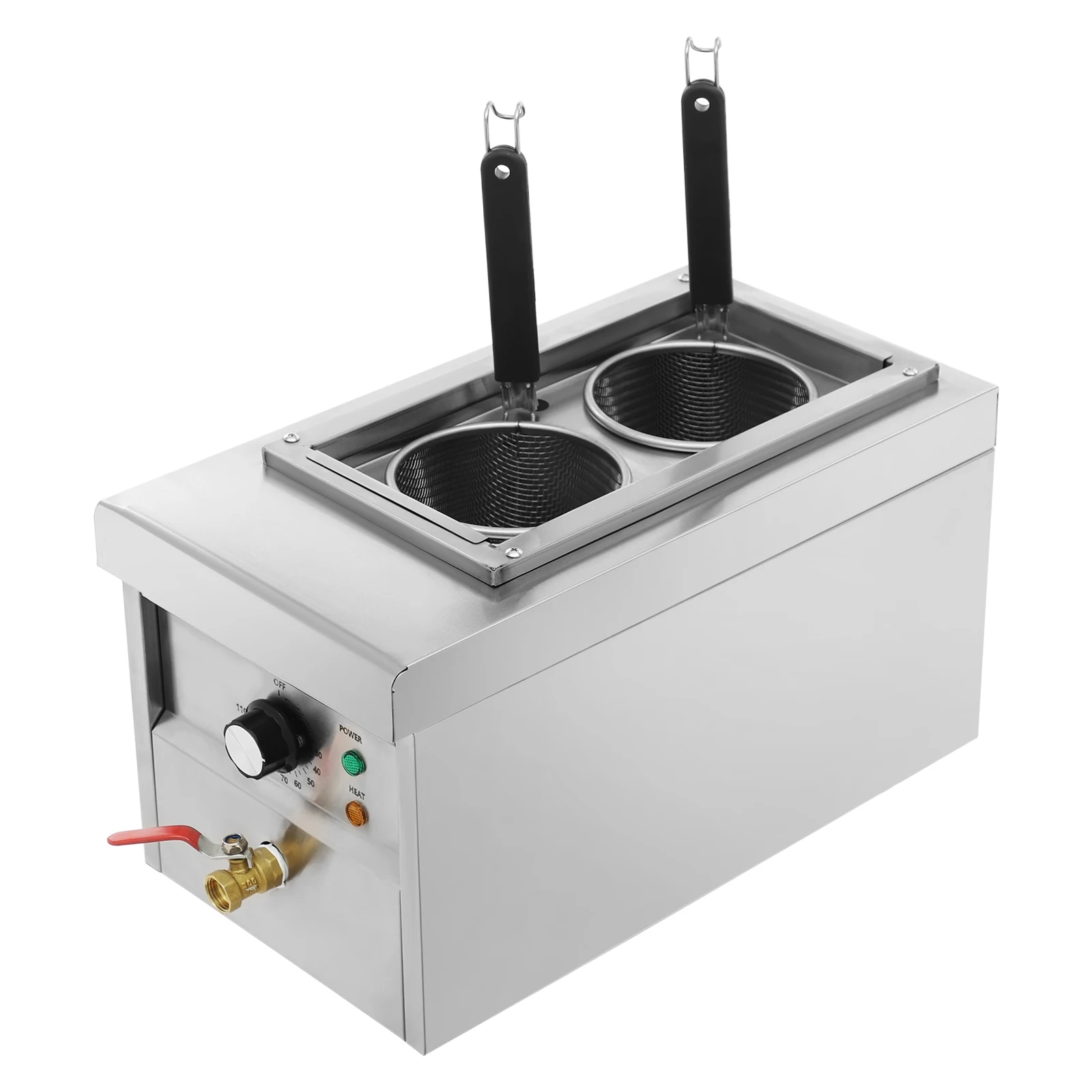Gewerblicher 2-Pfannen-Elektro – Commercial Kitchen Boiler Bewertung und Preis