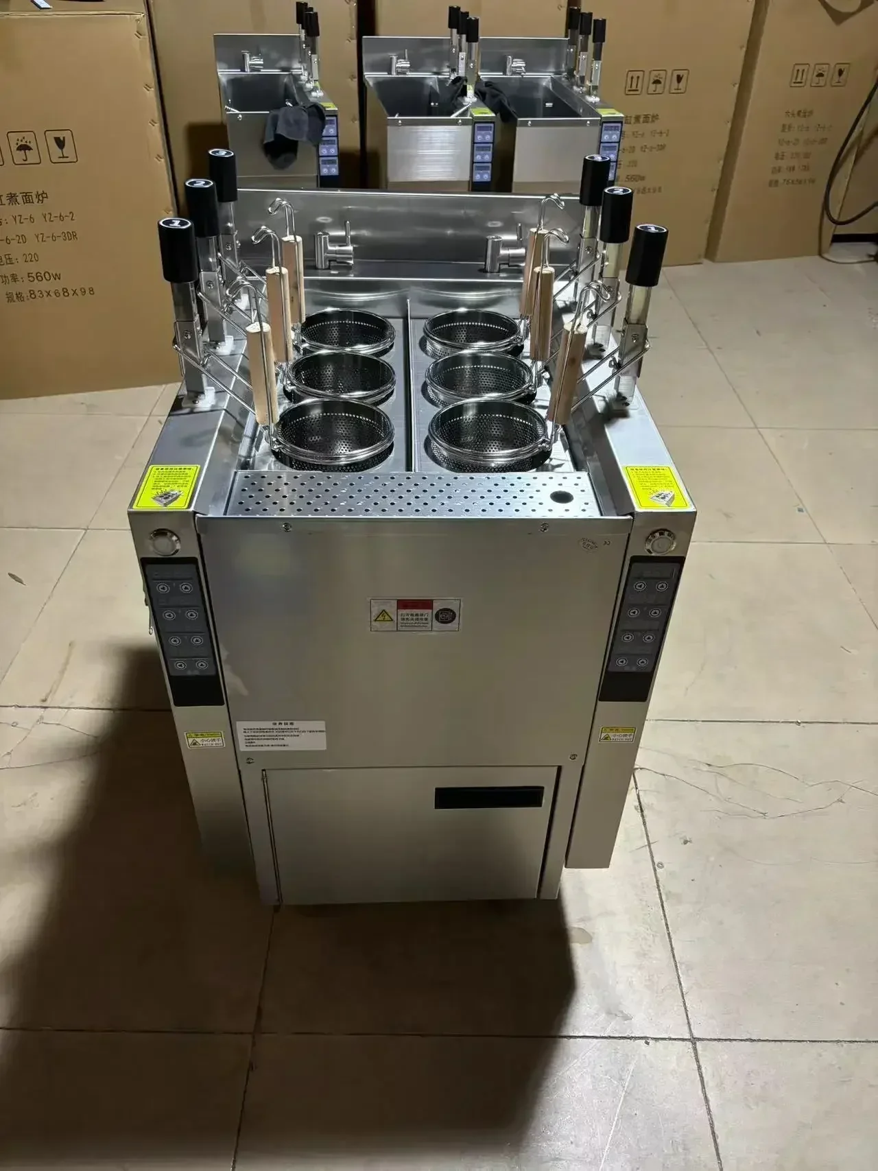 Auto-Lift-Nudelkocher mit 6 Kö – Commercial Kitchen Boiler Bewertung und Preis