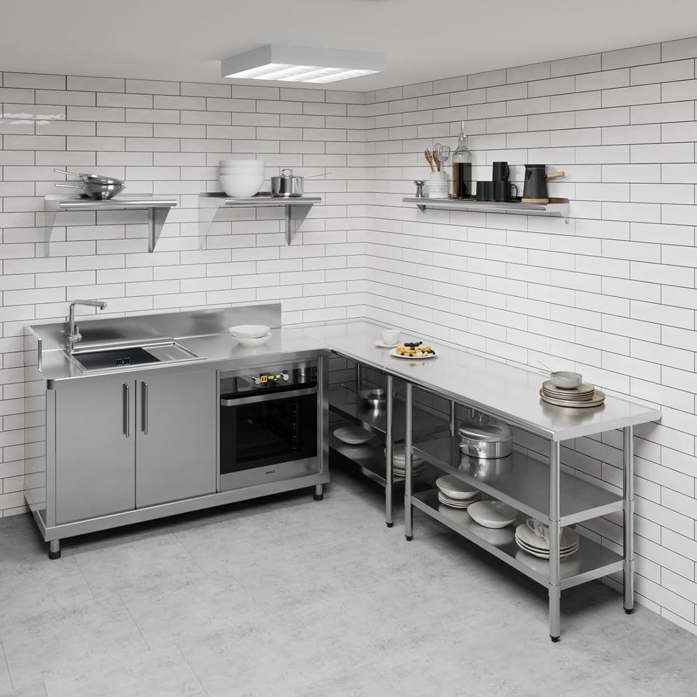 48 Edelstahl-Wandregale für Ga – Wall Shelf Commercial Kitchen Bewertung und Preis