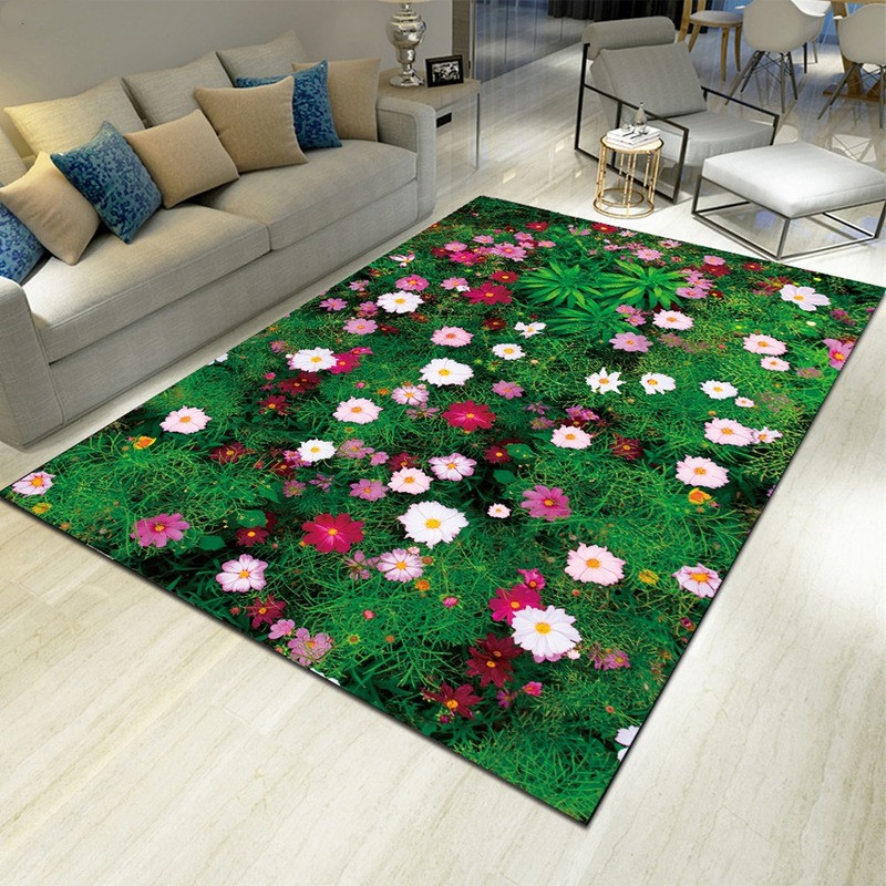 Landschaftsblumen-Druckteppich – Commercial Kitchen Non Slip Flooring Bewertung und Preis