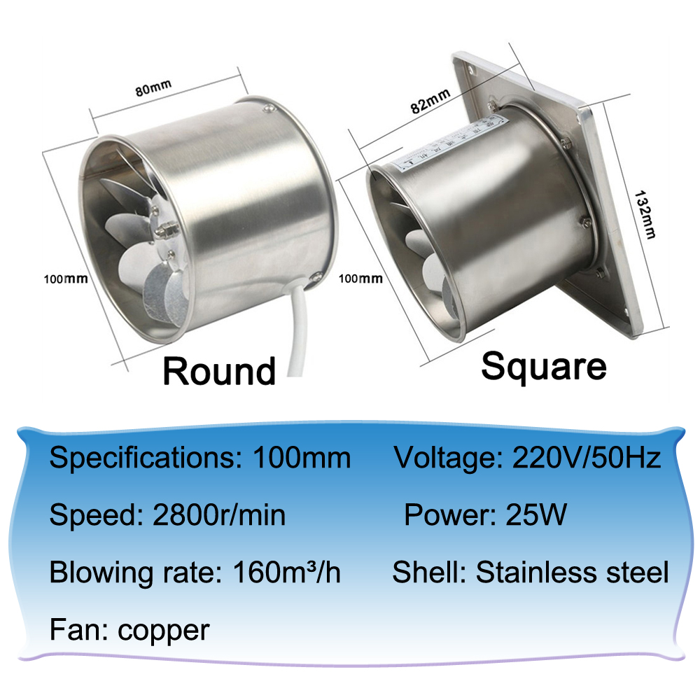 4 Zoll Rohr Edelstahl Abluftve – Commercial Kitchen Exhaust Fan Bewertung und Preis