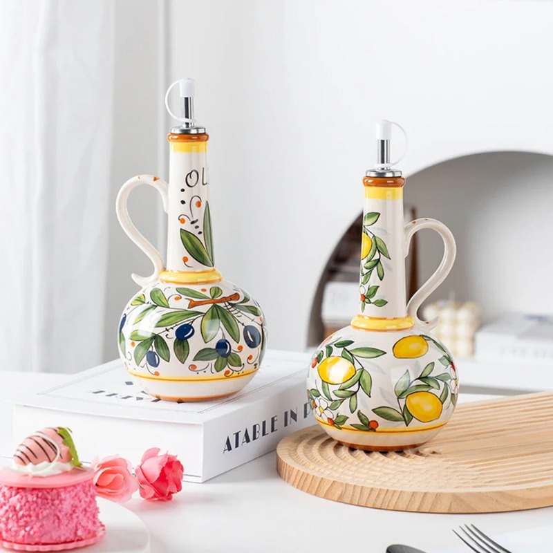 Keramik-Ölflasche Sojasoßenfla – Commercial Kitchen Cooking Bewertung und Preis